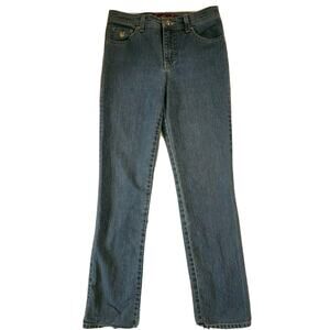 Gloria Vanderbilt Womens Basic 5 Pocket Jeans medium Wash Petite 4